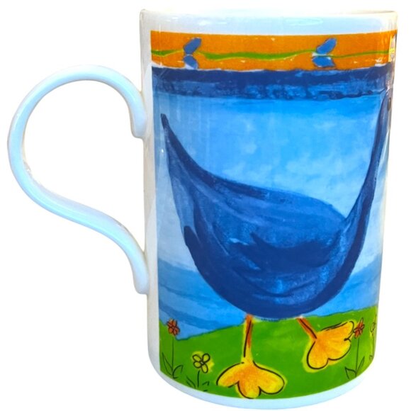 Vtg CHURCHILL Fine Bone China Porcelain Cups Farm Animals Hen Pig Cow Duck 4" T - Picture 13 of 16